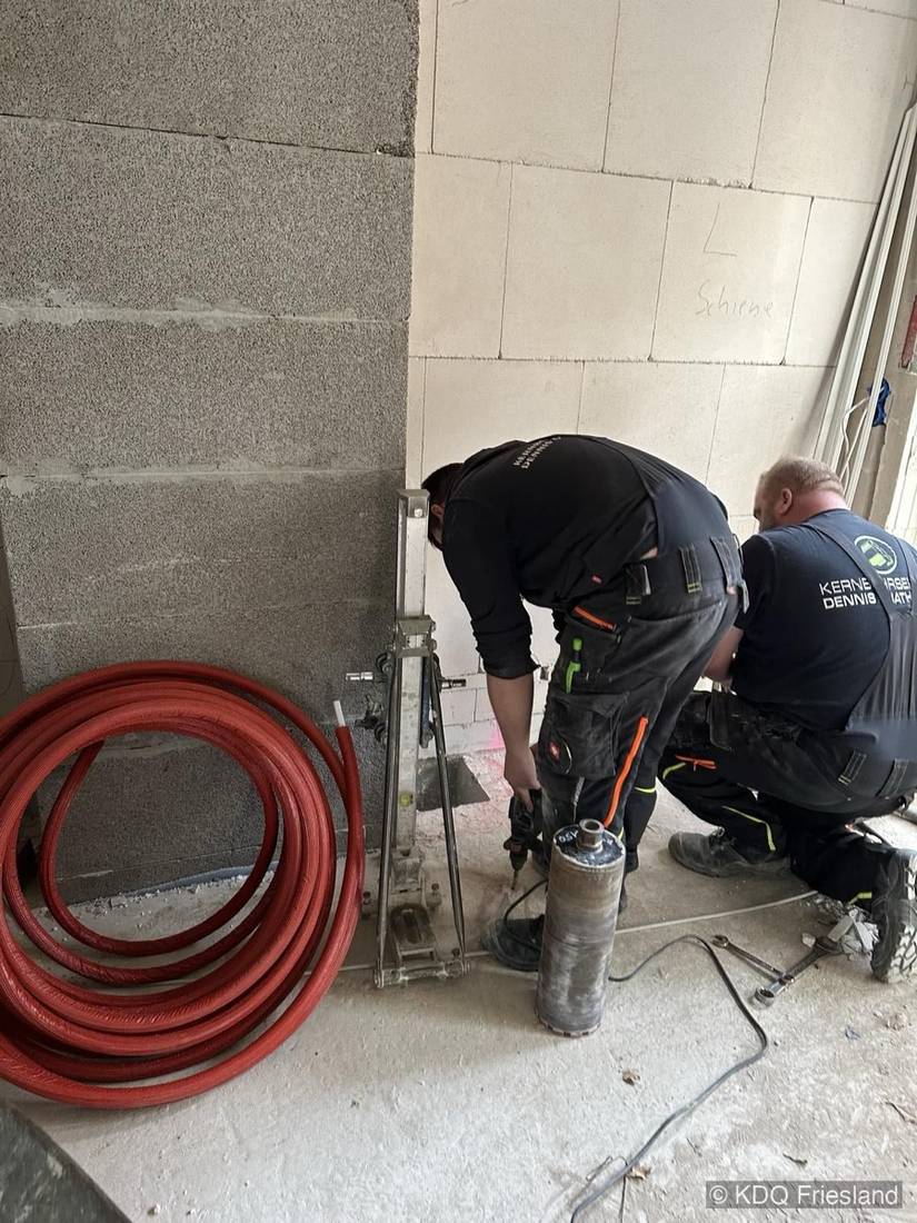 Aufbau und Vorbereitung auf der Baustelle
